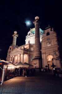 St. Charles Church (Karlskirche) during winter