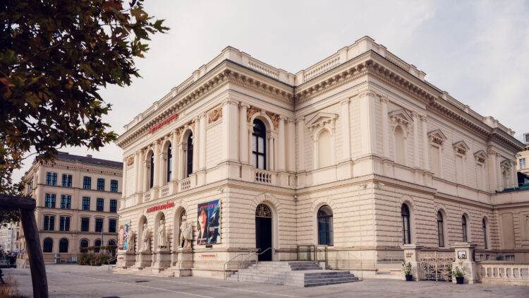 Albertina Modern museum in Vienna, housed in a grand neoclassical building.