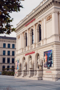 Albertina Modern museum in Vienna, housed in a grand neoclassical building.
