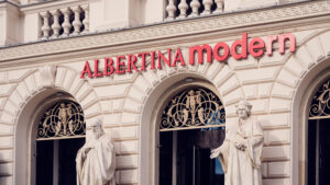 Albertina Modern museum in Vienna, housed in a grand neoclassical building.