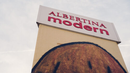 The minimalist design of Albertina Modern contrasts with the dynamic art showcased inside.
