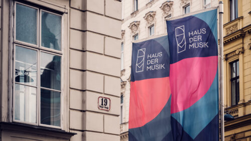 Flags in front of the House of Music