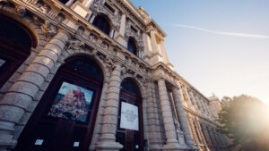 Main entrance to the Kunsthistorisches Museum Vienna.