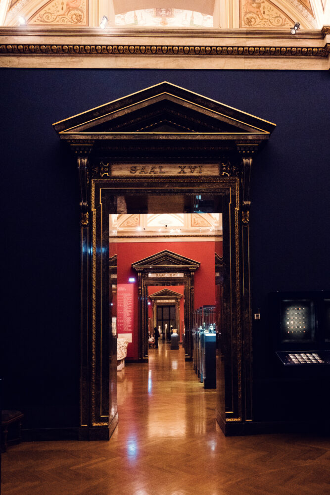 Entrance to Hall XVI of the Antiquities Collection in the Kunsthistorisches Museum Vienna