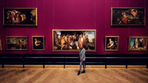 Masterpieces in the Kunsthistorisches Museum Vienna include, among others, 'The Anointment of David' by Paolo Caliari, known as Veronese.