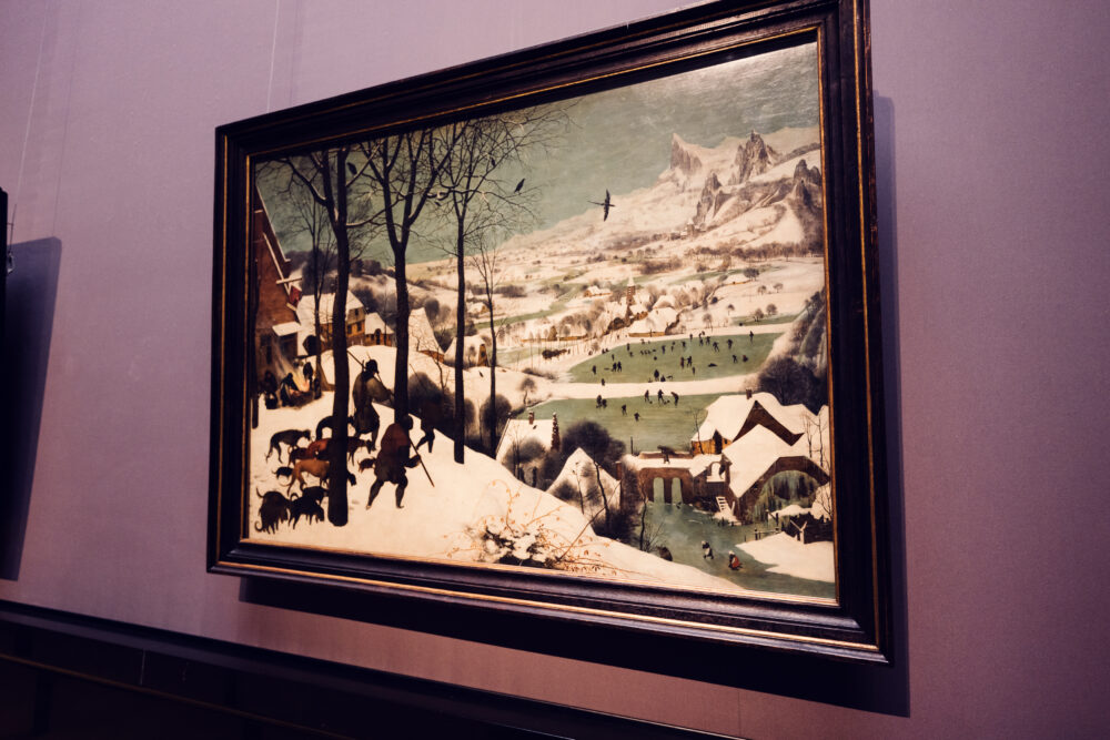 Pieter Bruegel's 'Hunters in the Snow' at the Kunsthistorisches Museum Vienna