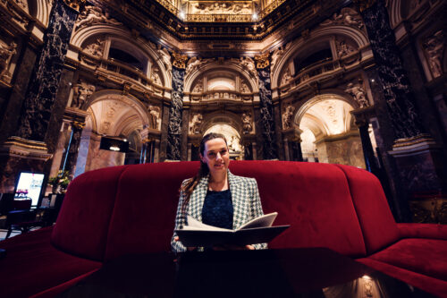 The Kunsthistorisches Museum Café-restaurant in the beautiful domed hall (Kuppelhalle) of the museum is a perfect spot for a short break