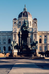 The Maria Theresa Monument in front of the Kunsthistorisches Museum Vienna.