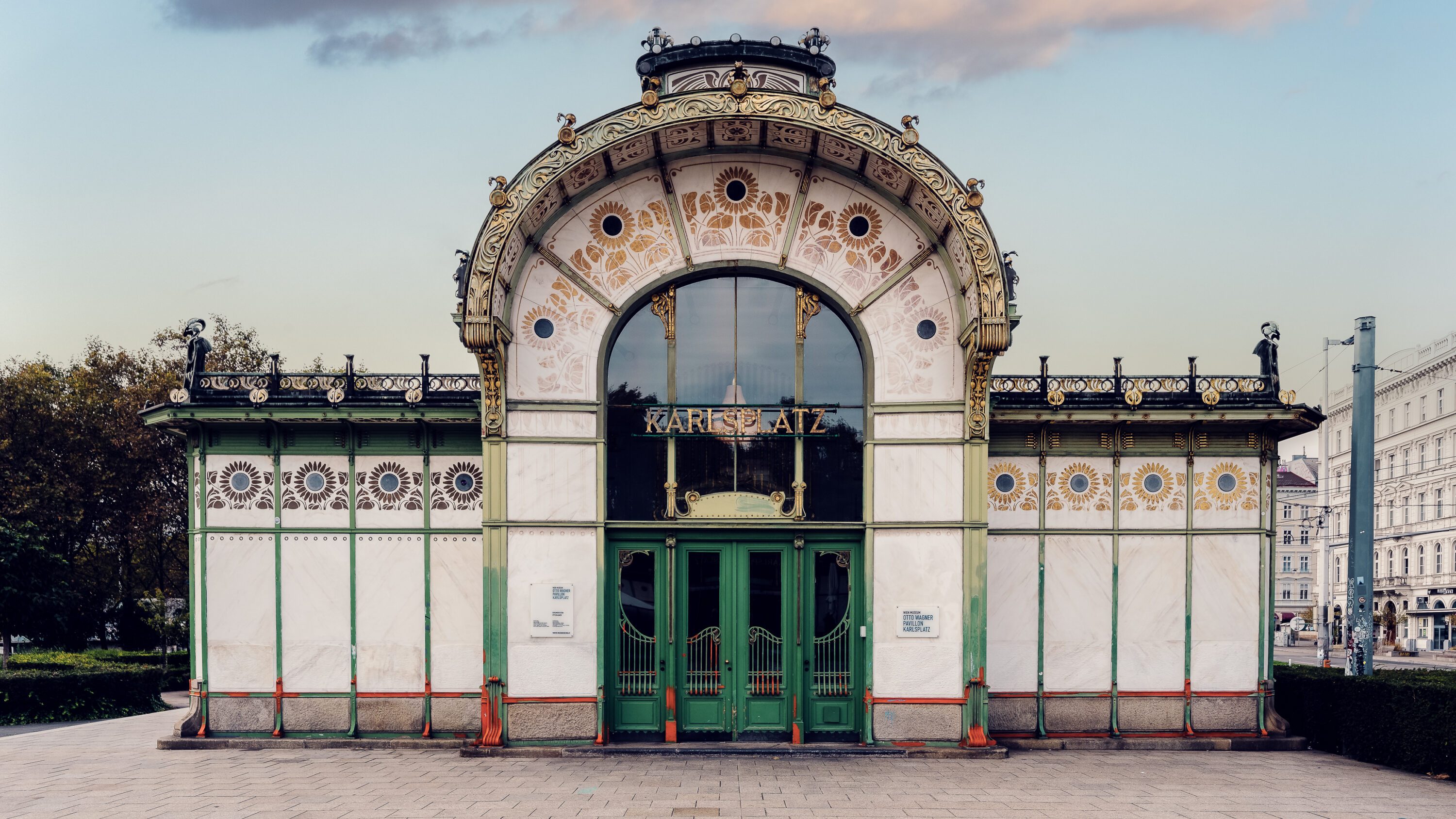 Front View of Otto Wagner Pavillon