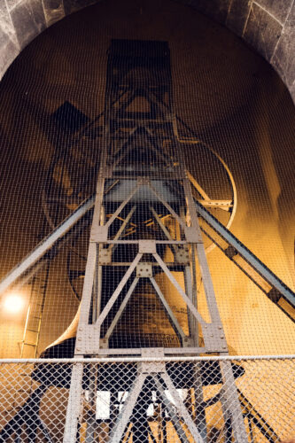 Detail of the Pummerin bell in the North Tower of St. Stephen's Cathedral.