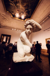 Exquisite interior stone sculptures at Belvedere Castle's museum galleries.