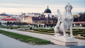 Masterful baroque stone sculptures at Belvedere Castle, where mythological figures and allegorical representations demonstrate 18th-century craftsmanship at its finest.