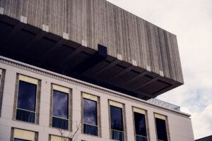 The Wien Museum terrace from below