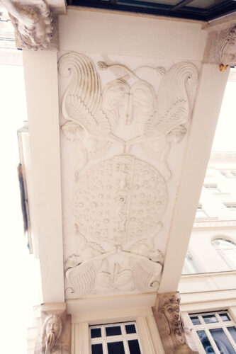 Historic Anker Clock on Hoher Markt, where Art Nouveau design meets musical timepiece tradition.