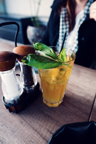 Refreshing lemonade at Augenweide, perfect for unwinding in Vienna's 2nd district.