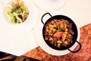 Traditional Viennese Krautfleckerl served at Café Central.