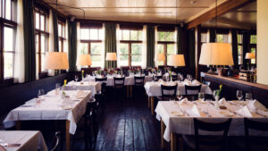 Authentic dining room at Pfarrwirt.