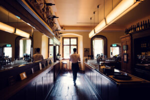 Atmospheric bar corner at Pfarrwirt.