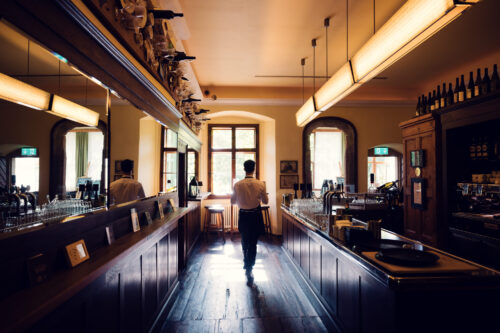 Atmospheric bar corner at Pfarrwirt.