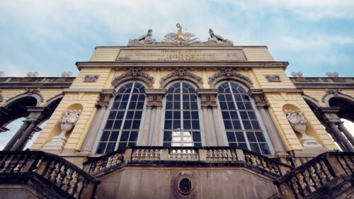 Gloriette's majestic façade.