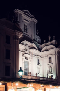 The Church Am Hof is a striking example of Baroque architecture.