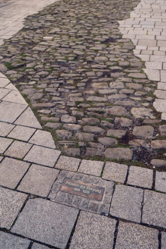 Ancient Roman street at Freyung Square in Vienna, echoing the city's rich historical layers and timeless charm.