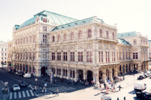 View of the State Opera from Albertina Terrace.