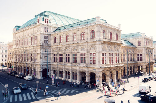 View of the State Opera from Albertina Terrace.