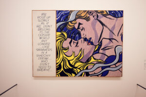 Modern art piece by Roy Lichtenstein displayed in Albertina Museum's gallery.