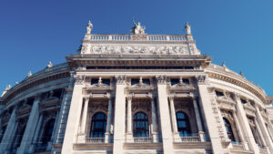 The Burgtheater's impressive exterior, a symbol of Vienna's cultural heritage.