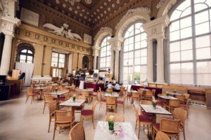 Café Gloriette's elegant interior, offering a beautiful dining experience in Vienna