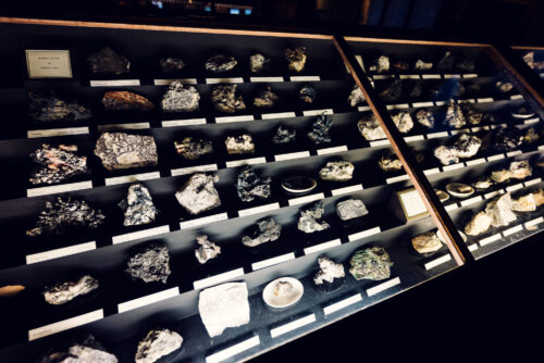 Silver mineral collection at Natural History Museum Vienna (Naturhistorisches Museum Wien).