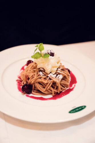 Traditional Maronireis at Plachutta Stammhaus Hietzing featuring aromatic chestnut rice.