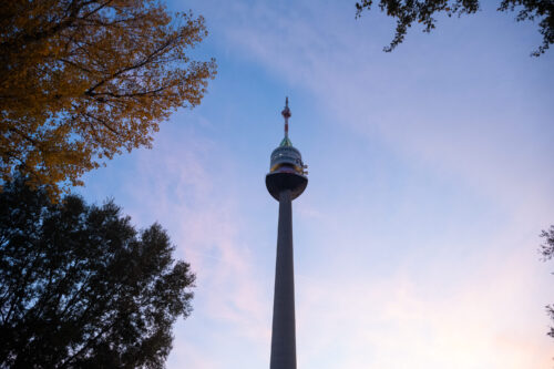The iconic Donauturm in Donaupark, a must-visit for panoramic city vistas.