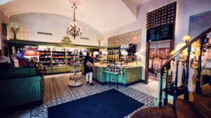 Welcoming shop area at Gerstner K. u. K. Hofzuckerbäcker, showcasing a variety of Viennese delicacies.