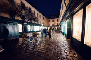 Christmas decorations Raimundhof Passage Vienna.