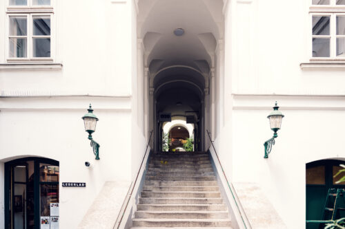 Charming passage connecting Mariahilfer Straße with quiet side streets.