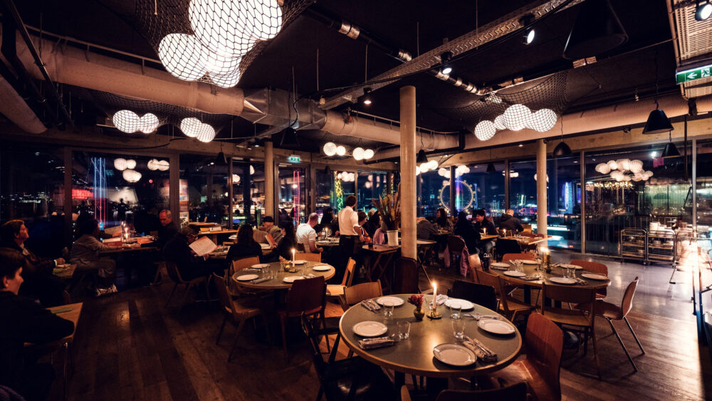 Stunning view of the Prater from Neni am Prater, offering a picturesque backdrop to your meal.