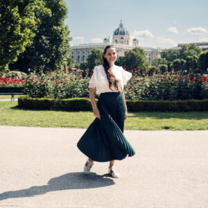Adriana al Volksgarten di Vienna.