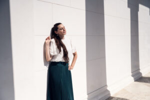 Adriana at Theseus Temple (Theseustempel) in Volksgarten Vienna.