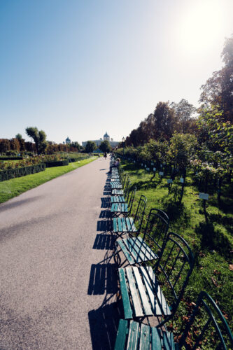 Volksgarden Vienna on a sunny day.