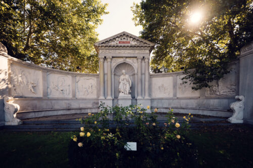 Volksgarten Vienna Grillparzer Memorial.