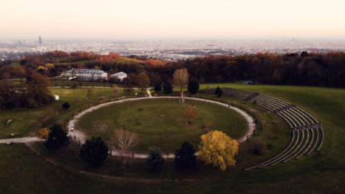 The famous Tree Circle at Am Himmel, offering a peaceful spot for reflection and relaxation.