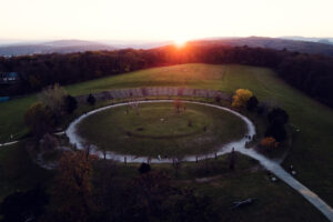 The Circle at Am Himmel, a tranquil spot surrounded by nature, perfect for reflection and connection with the environment.