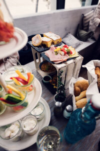 Healthy brunch options at Das Glashaus.