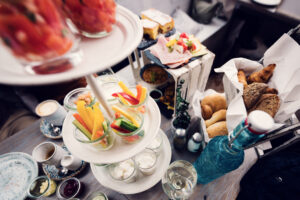 Morning brunch selection at Das Glashaus.