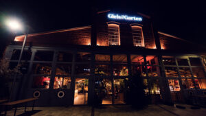 Historic railway arches of Gleis//Garten transformed into a stylish dining destination.