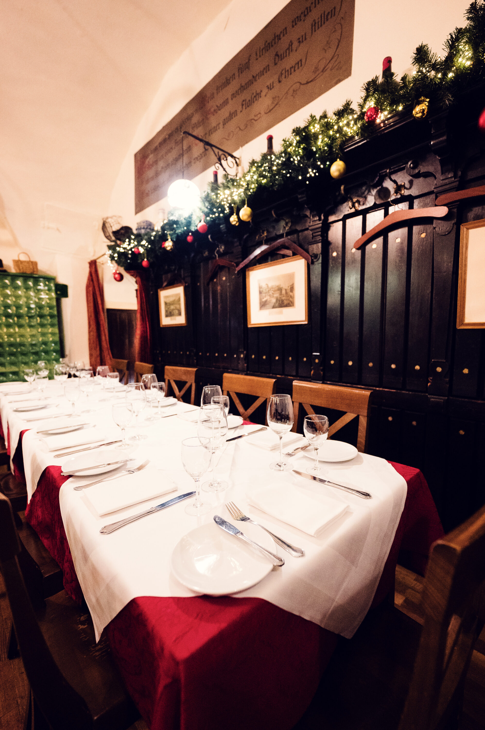 Nice ambiance inside Griechenbeisl, creating a warm and inviting atmosphere.