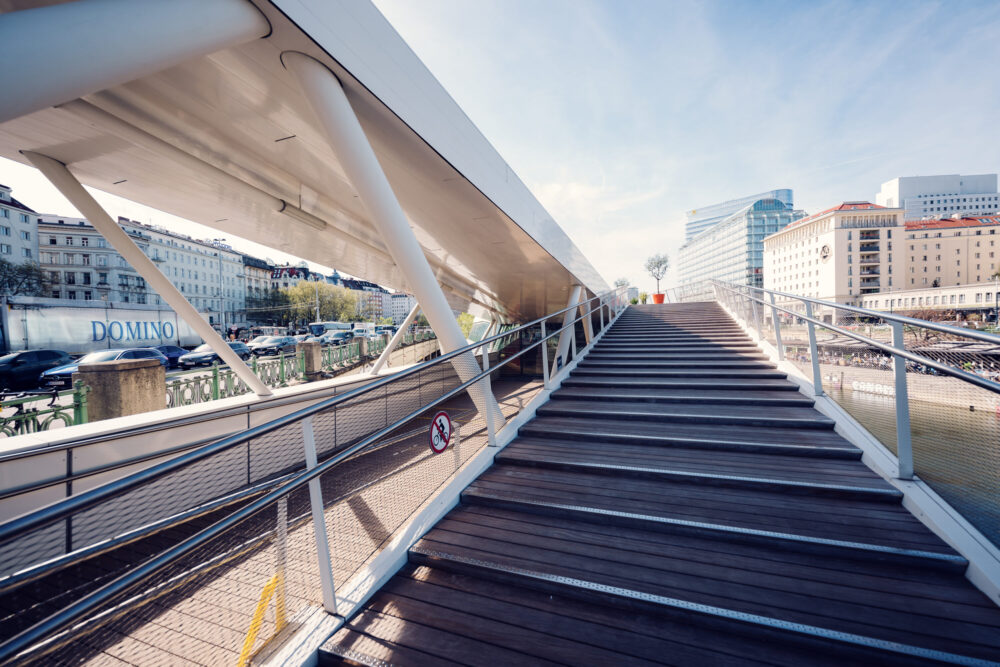 Elegant stairs at Motto am Fluss.