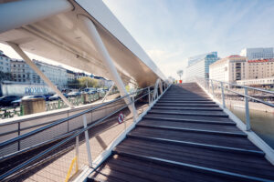 Elegant stairs at Motto am Fluss.